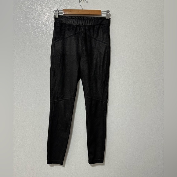 Free people women’s sueded legging pants in black size XS soft stretch moto boho - Picture 2 of 4